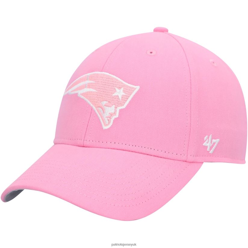 Girls '47 Pink Rose MVP Adjustable Hat Kids Patriots Jersey Accessories 6B6H8J2973