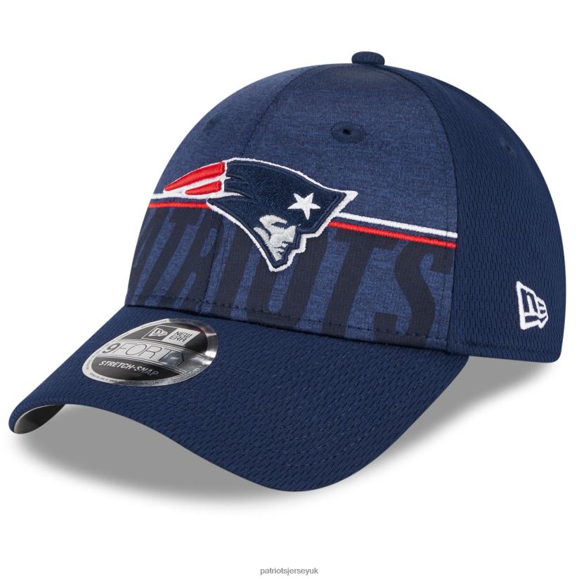 New Era Navy 2023 NFL Training Camp 9FORTY Adjustable Hat Kids Patriots Jersey Accessories 6B6H8J2975
