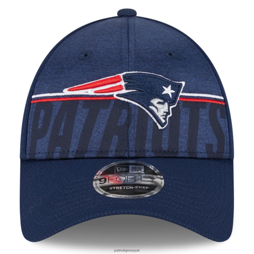 New Era Navy 2023 NFL Training Camp 9FORTY Adjustable Hat Kids Patriots Jersey Accessories 6B6H8J2975