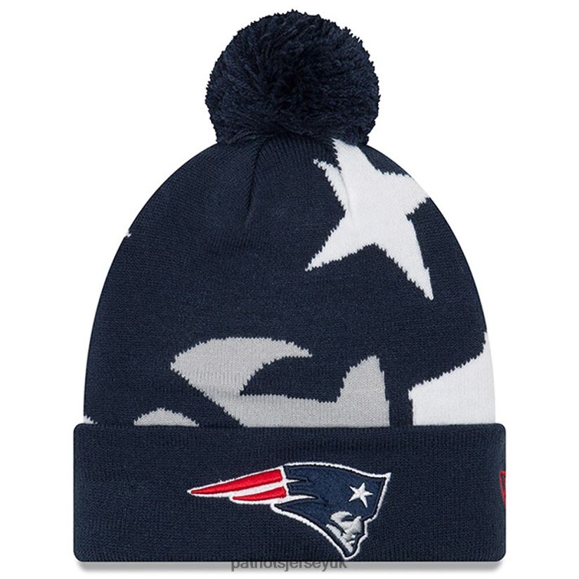 New Era Navy Logo Whiz 3 Cuffed Knit Hat Kids Patriots Jersey Accessories 6B6H8J3014