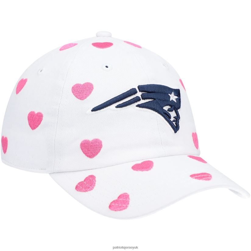 Toddler Girls '47 White Surprise Clean Up Adjustable Hat Kids Patriots Jersey Accessories 6B6H8J2961