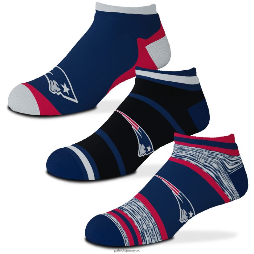 For Bare Feet 3-Pack Cash Ankle Socks Kids Patriots Jersey Accessories 6B6H8J2909