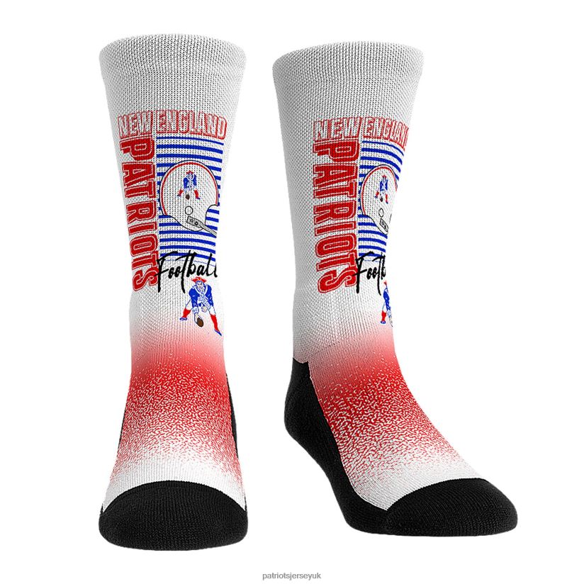 Rock Em Socks Throwback Three-Pack Crew Sock Set Kids Patriots Jersey Accessories 6B6H8J2913