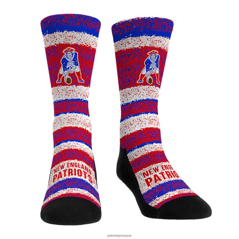 Rock Em Socks Throwback Three-Pack Crew Sock Set Kids Patriots Jersey Accessories 6B6H8J2913