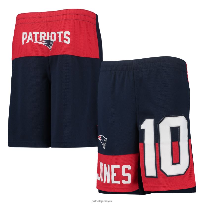 Mac Jones Navy Name & Number Player Shorts Kids Patriots Jersey Clothing 6B6H8J3080