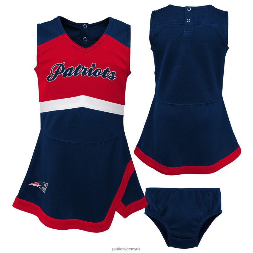 Girls Infant Navy/Red Cheer Captain Jumper Dress Kids Patriots Jersey Clothing 6B6H8J2937
