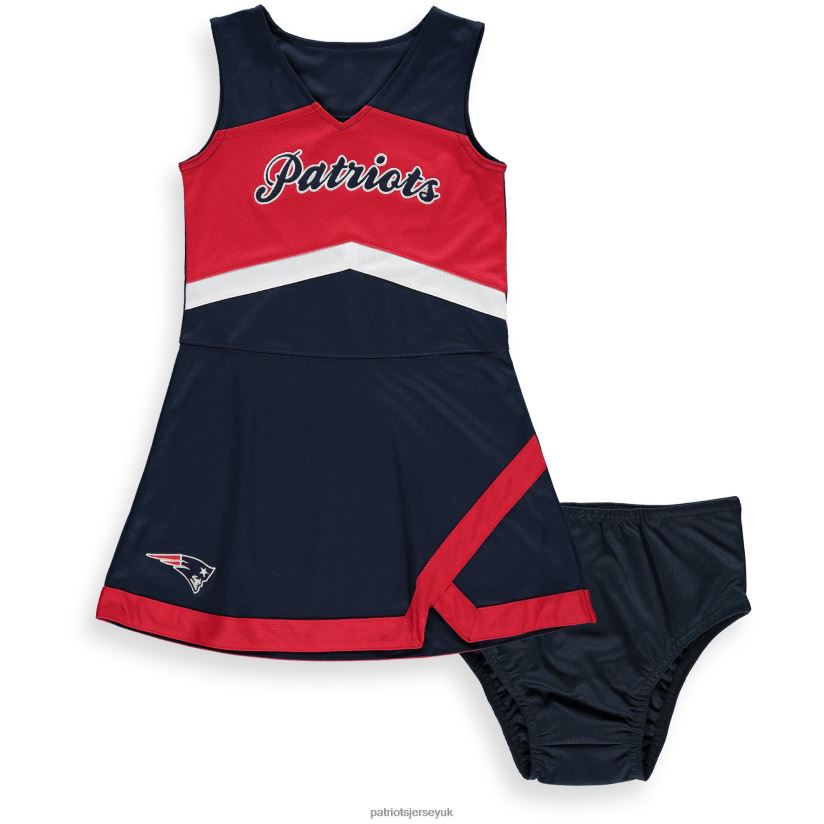 Girls Preschool Navy/Red Cheer Captain Jumper Dress Kids Patriots Jersey Clothing 6B6H8J2935