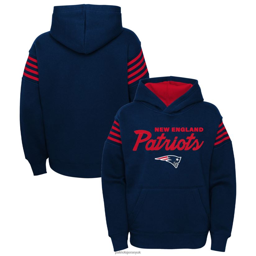 Navy The Champ Is Here Pullover Hoodie Kids Patriots Jersey Clothing 6B6H8J3032