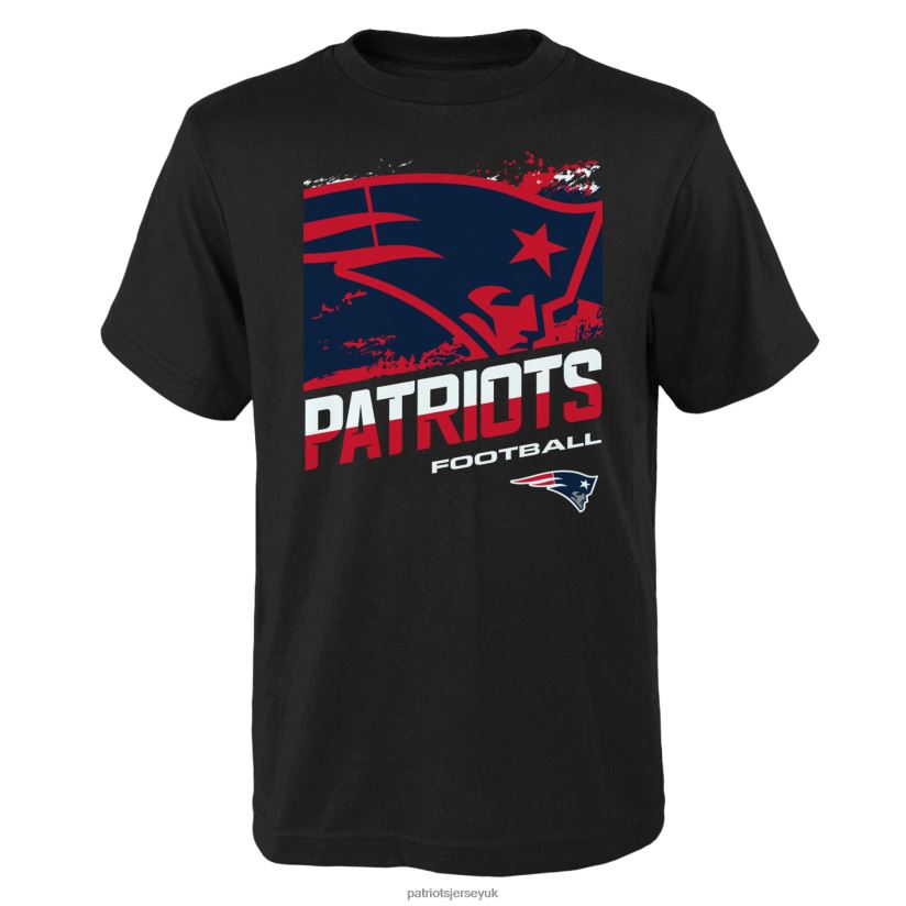 Black Rowdy T-Shirt Kids Patriots Jersey Clothing 6B6H8J3101