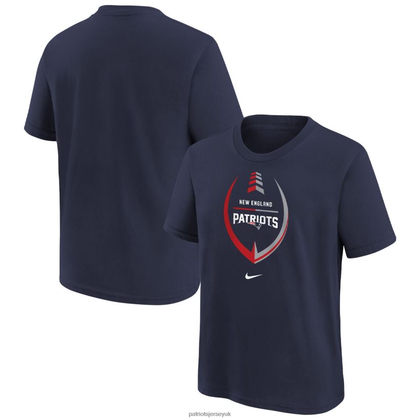 Girls Preschool Nike Navy Icon T-Shirt Kids Patriots Jersey Clothing 6B6H8J3133