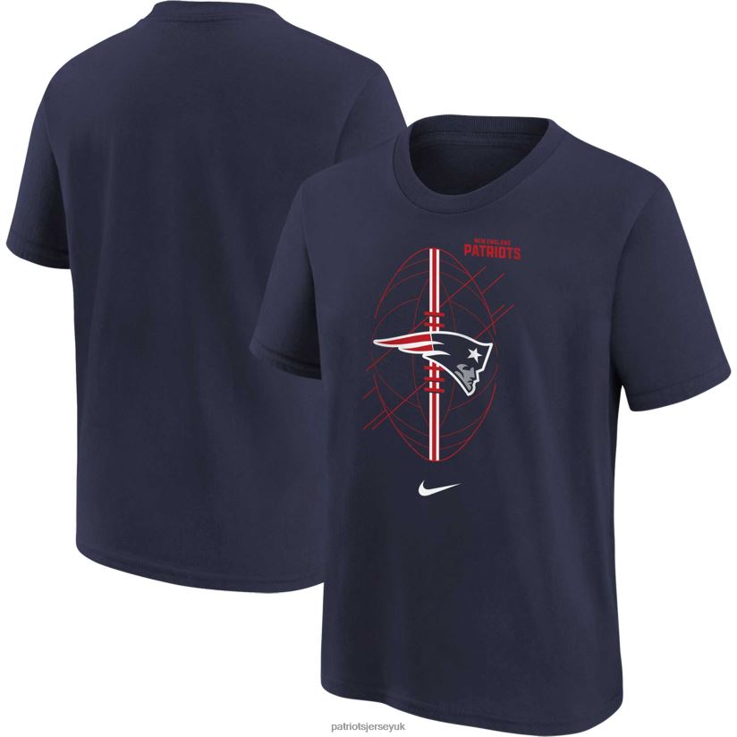Nike Navy Icon T-Shirt Kids Patriots Jersey Clothing 6B6H8J3099