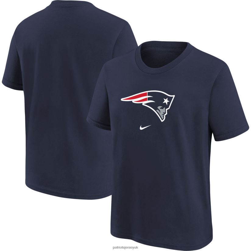 Nike Navy Logo T-Shirt Kids Patriots Jersey Clothing 6B6H8J3112