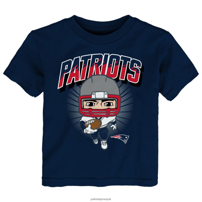 Toddler Navy Scrappy T-Shirt Kids Patriots Jersey Clothing 6B6H8J3106
