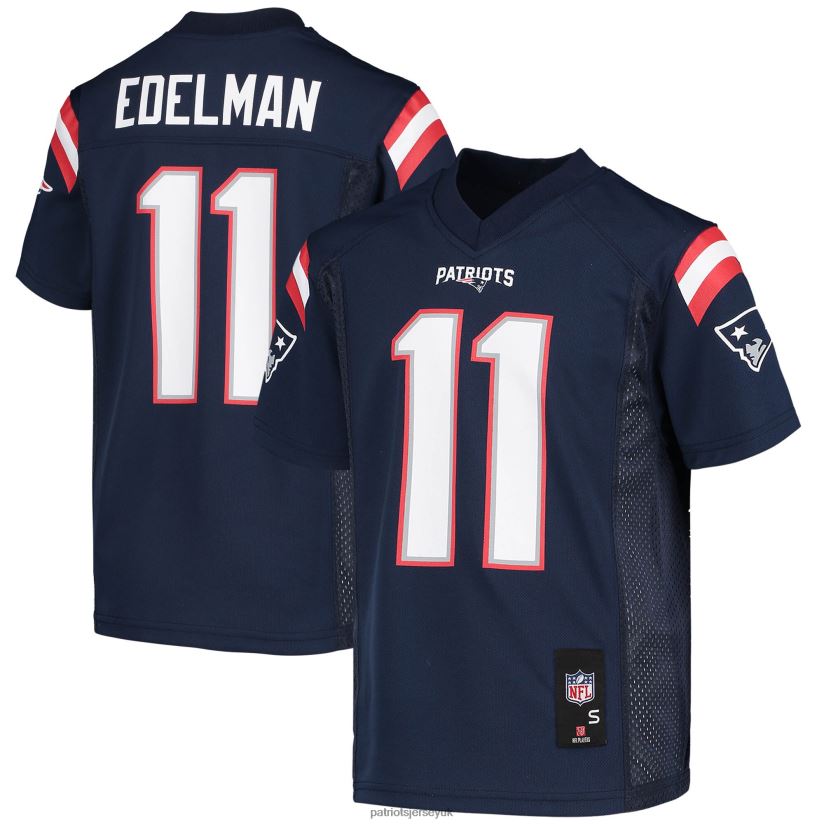 Julian Edelman Navy Replica Player Jersey Kids Patriots Jersey Clothing 6B6H8J3049