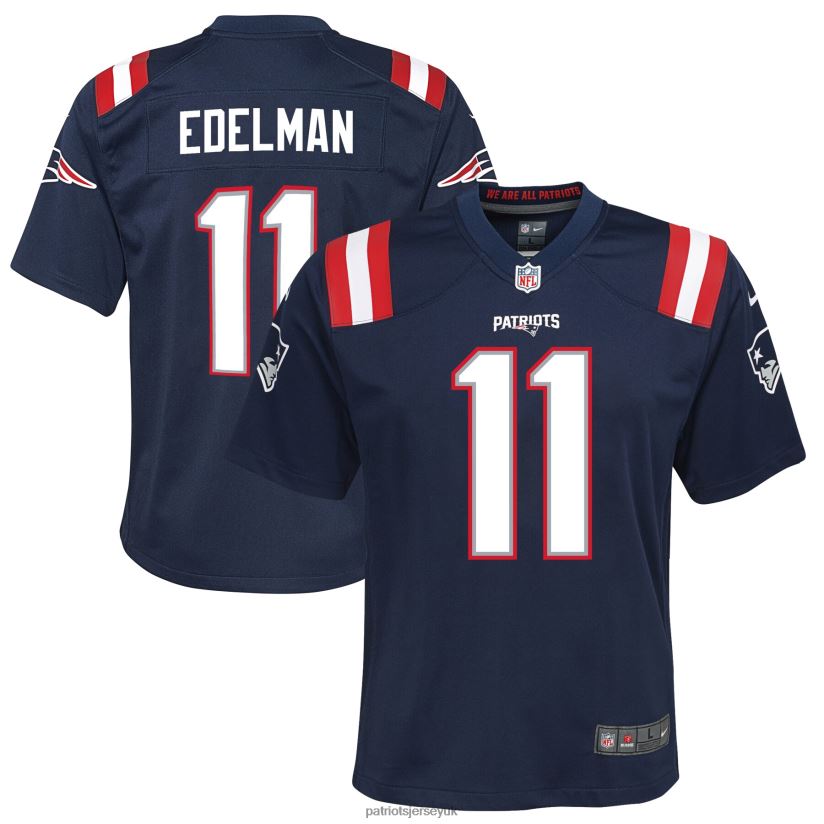 Nike Julian Edelman Navy Game Jersey Kids Patriots Jersey Clothing 6B6H8J3048