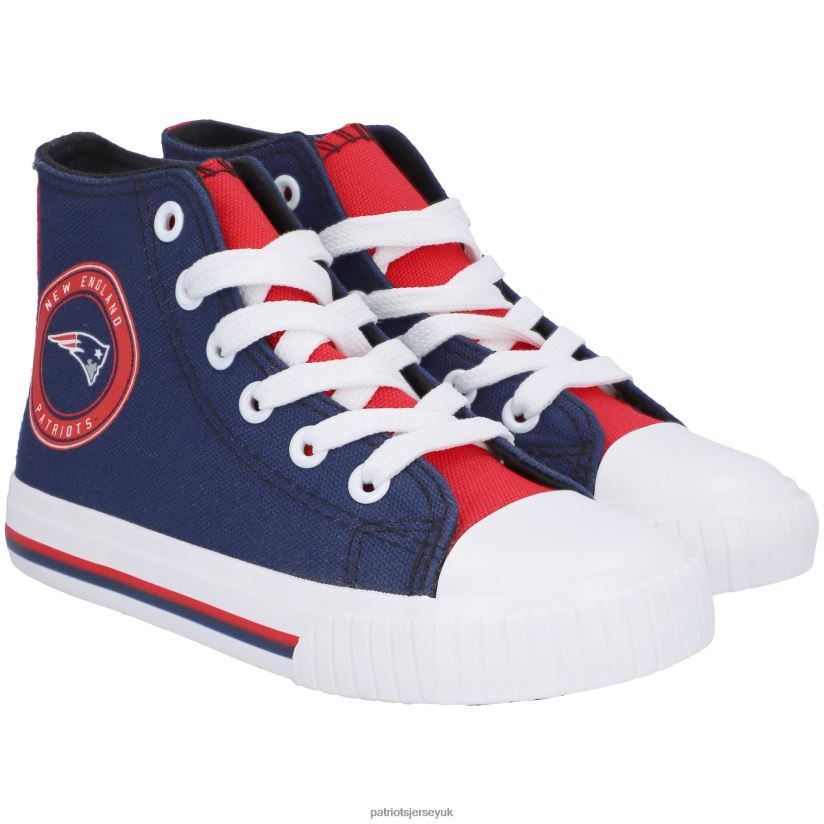FOCO High Top Canvas Shoe Kids Patriots Jersey Footwear 6B6H8J2945