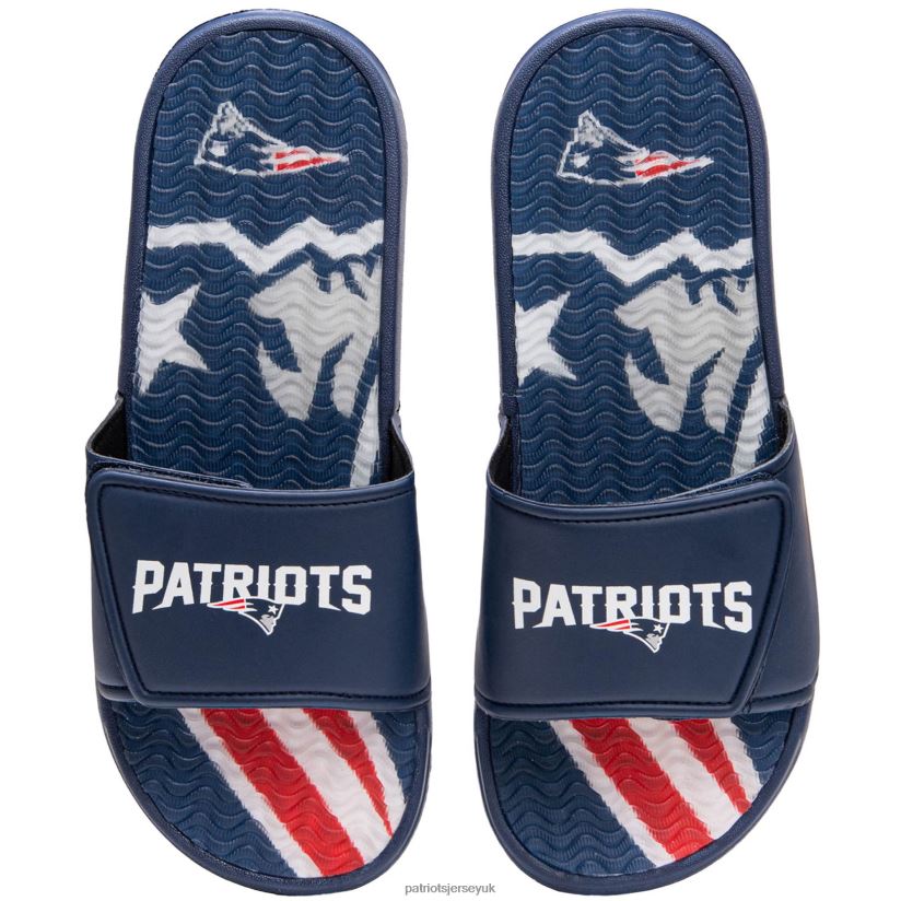 FOCO Gel Slide Sandals Kids Patriots Jersey Footwear 6B6H8J2946