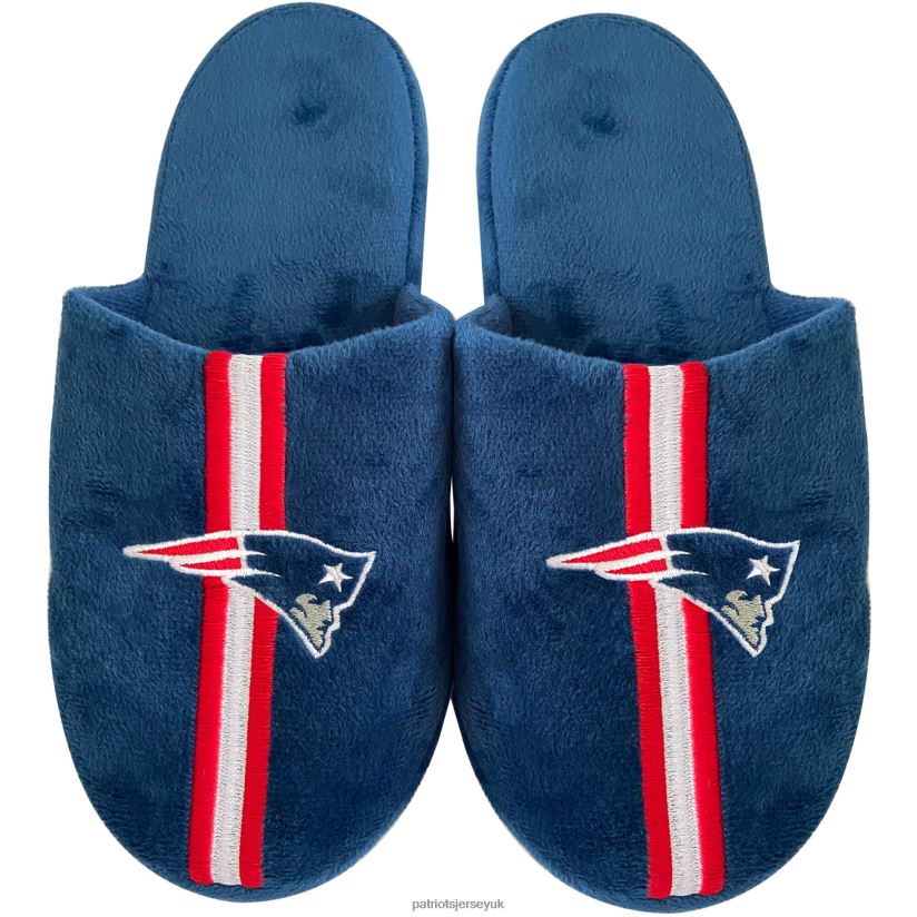 FOCO Team Stripe Slippers Kids Patriots Jersey Footwear 6B6H8J2951