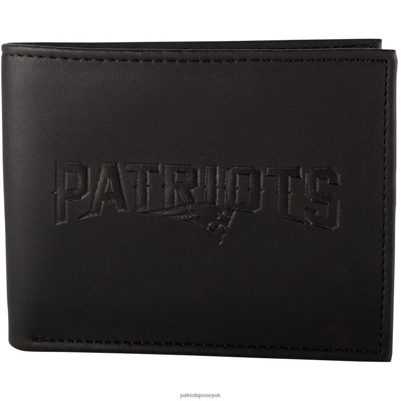 Black Hybrid Bi-Fold Wallet Men Patriots Jersey Accessories 6B6H8J10