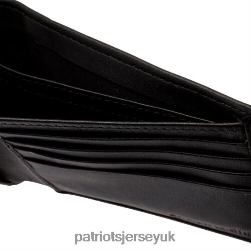 Black Hybrid Bi-Fold Wallet Men Patriots Jersey Accessories 6B6H8J10
