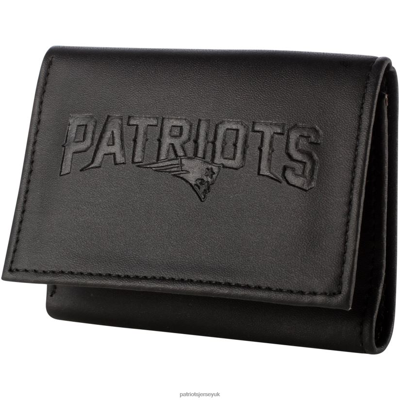 Black Hybrid Tri-Fold Wallet Men Patriots Jersey Accessories 6B6H8J14