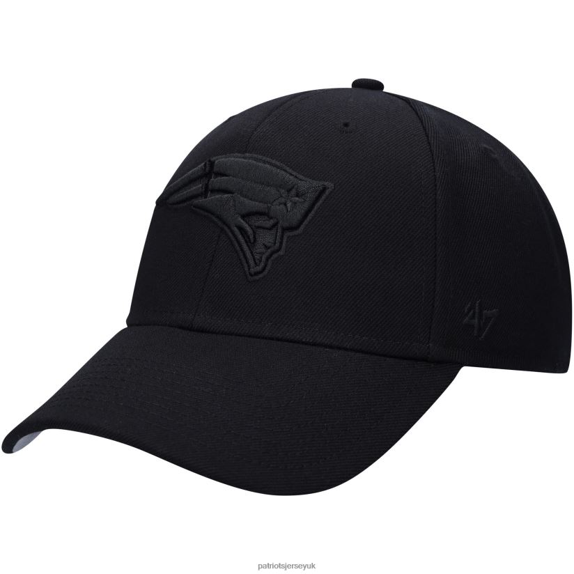 47 Black Tonal MVP Adjustable Hat Men Patriots Jersey Accessories 6B6H8J119