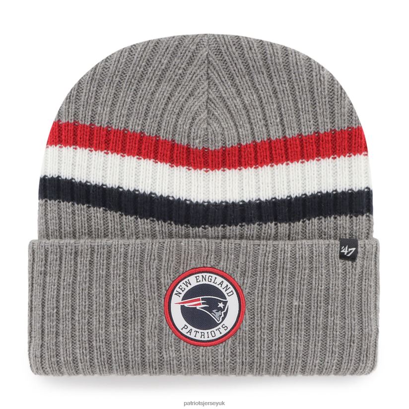 47 Gray Highline Cuffed Knit Hat Men Patriots Jersey Accessories 6B6H8J444