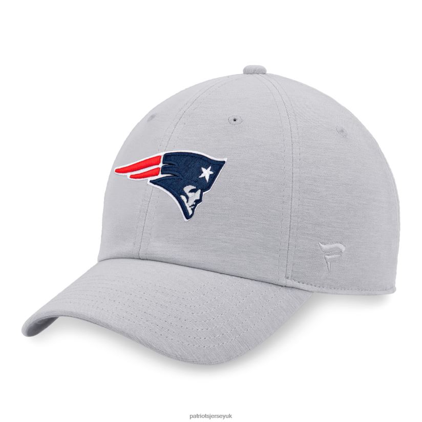 Fanatics Branded Heather Gray Logo Adjustable Hat Men Patriots Jersey Accessories 6B6H8J183
