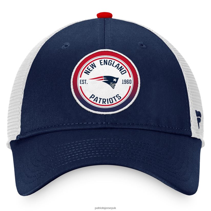 Fanatics Branded Navy/White Iconic Gradient Trucker Snapback Hat Men Patriots Jersey Accessories 6B6H8J340