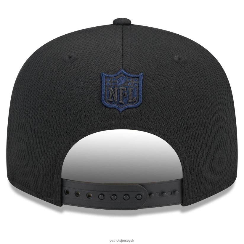 New Era Black 2023 NFL Training Camp Team Colorway 9FIFTY Snapback Hat Men Patriots Jersey Accessories 6B6H8J188