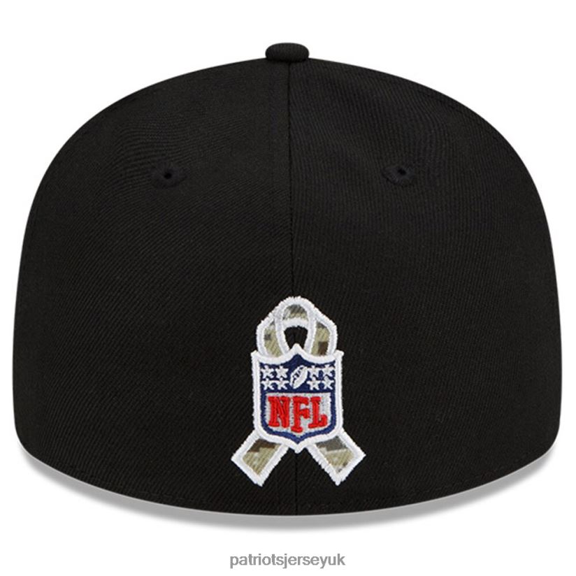 New Era Black/Camo 2021 Salute To Service Low Profile 59FIFTY Fitted Hat Men Patriots Jersey Accessories 6B6H8J324