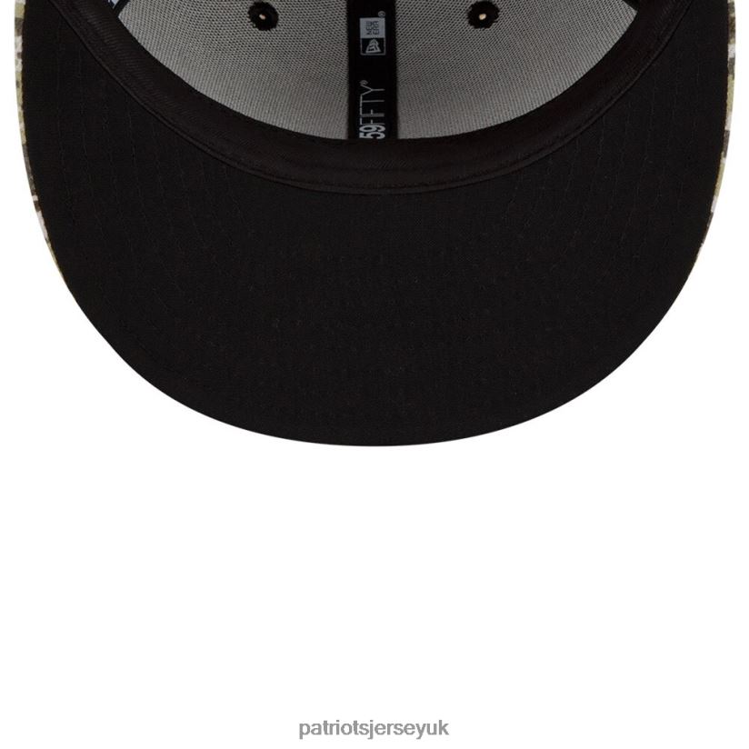 New Era Black/Camo 2021 Salute To Service Low Profile 59FIFTY Fitted Hat Men Patriots Jersey Accessories 6B6H8J324
