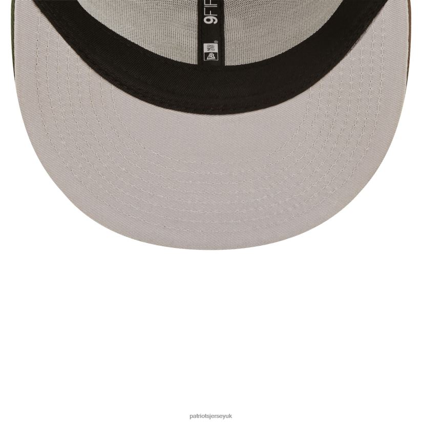 New Era Camo/Olive Historic Logo Trucker 9FIFTY Snapback Hat Men Patriots Jersey Accessories 6B6H8J274