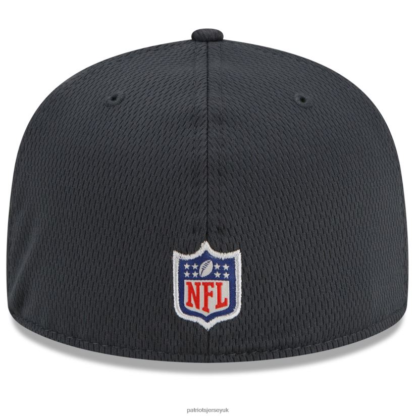 New Era Charcoal 2021 NFL Crucial Catch 59FIFTY Fitted Hat Men Patriots Jersey Accessories 6B6H8J282