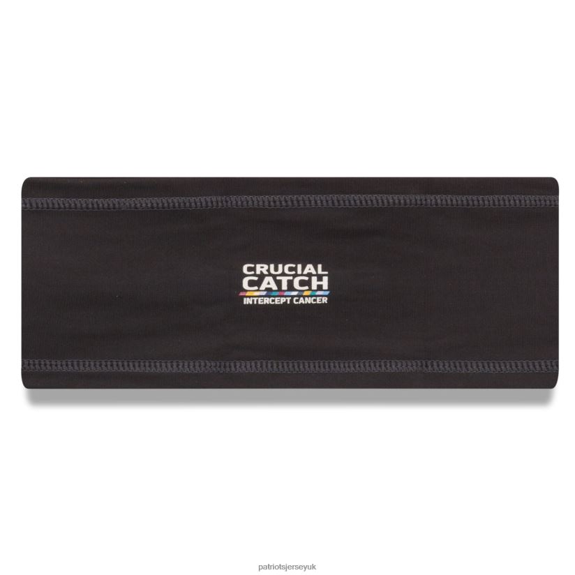 New Era Charcoal 2021 NFL Crucial Catch Headband Men Patriots Jersey Accessories 6B6H8J89