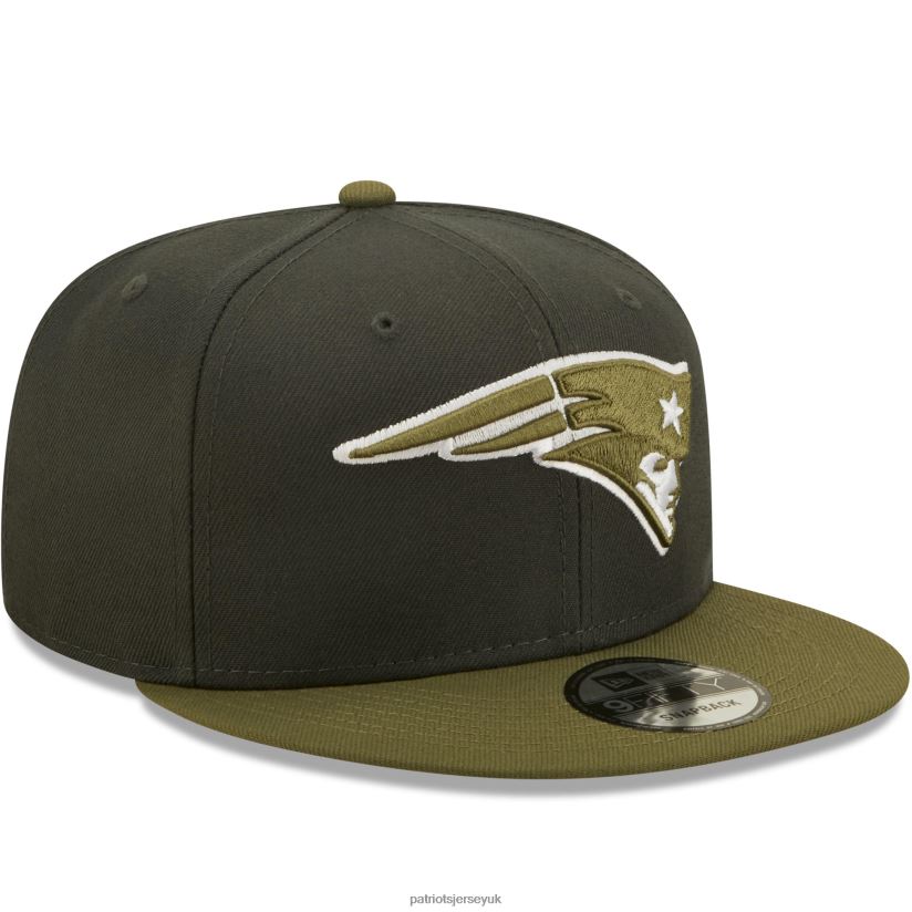 New Era Graphite/Olive Two-Tone Color Pack 9FIFTY Snapback Hat Men Patriots Jersey Accessories 6B6H8J198