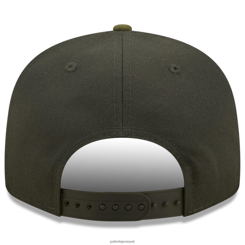 New Era Graphite/Olive Two-Tone Color Pack 9FIFTY Snapback Hat Men Patriots Jersey Accessories 6B6H8J198