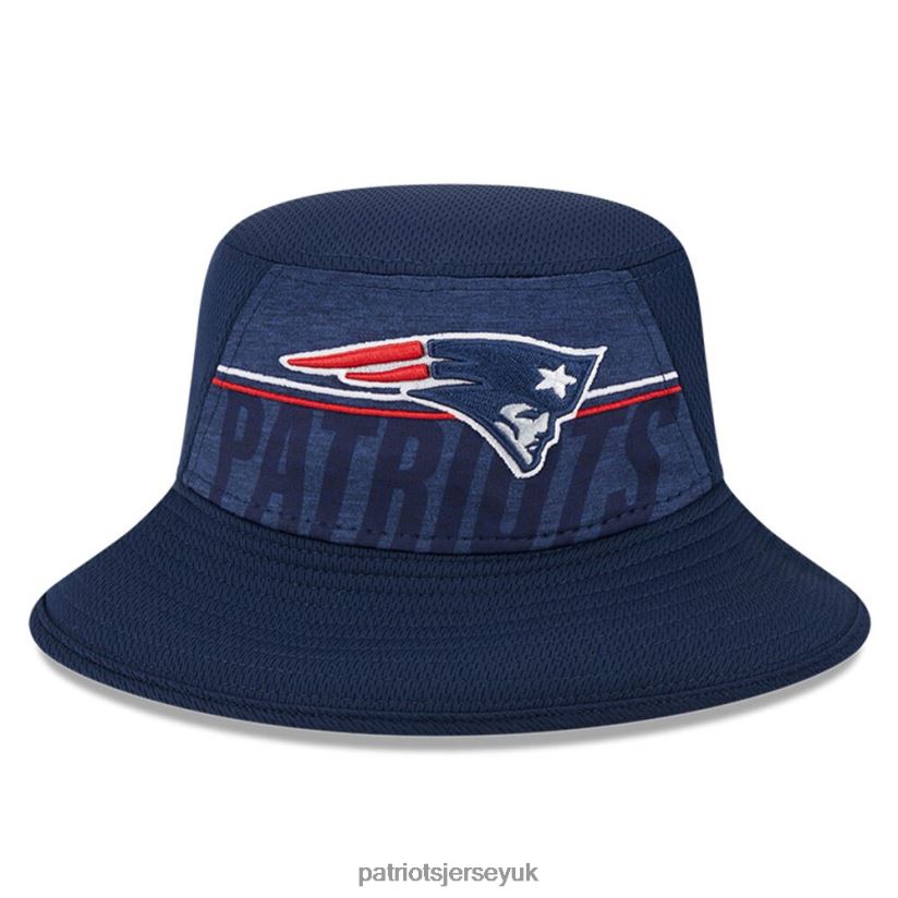 New Era Navy 2023 NFL Training Camp Stretch Bucket Hat Men Patriots Jersey Accessories 6B6H8J237