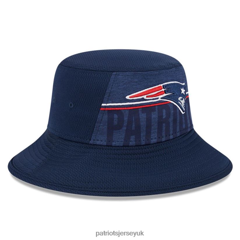 New Era Navy 2023 NFL Training Camp Stretch Bucket Hat Men Patriots Jersey Accessories 6B6H8J237