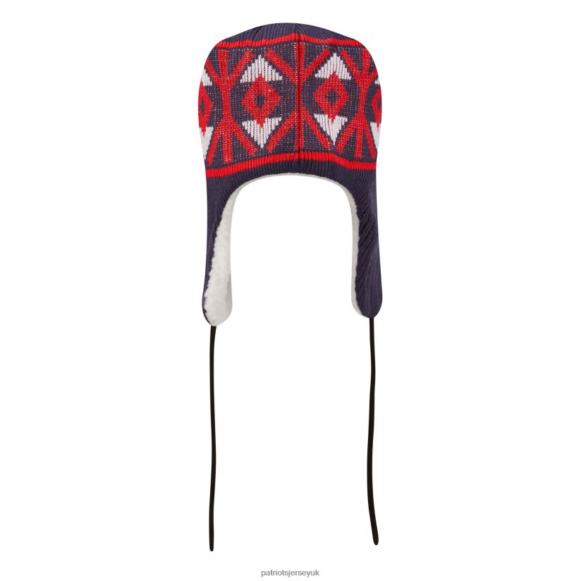 New Era Navy Knit Trapper Hat Men Patriots Jersey Accessories 6B6H8J380