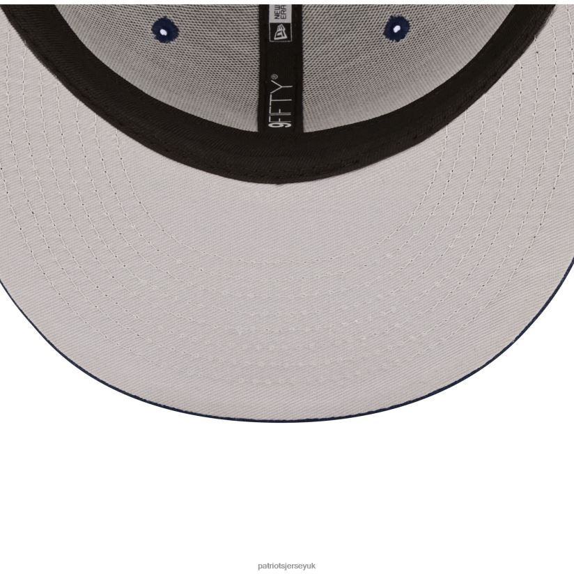 New Era Navy Script 9FIFTY Snapback Hat Men Patriots Jersey Accessories 6B6H8J247