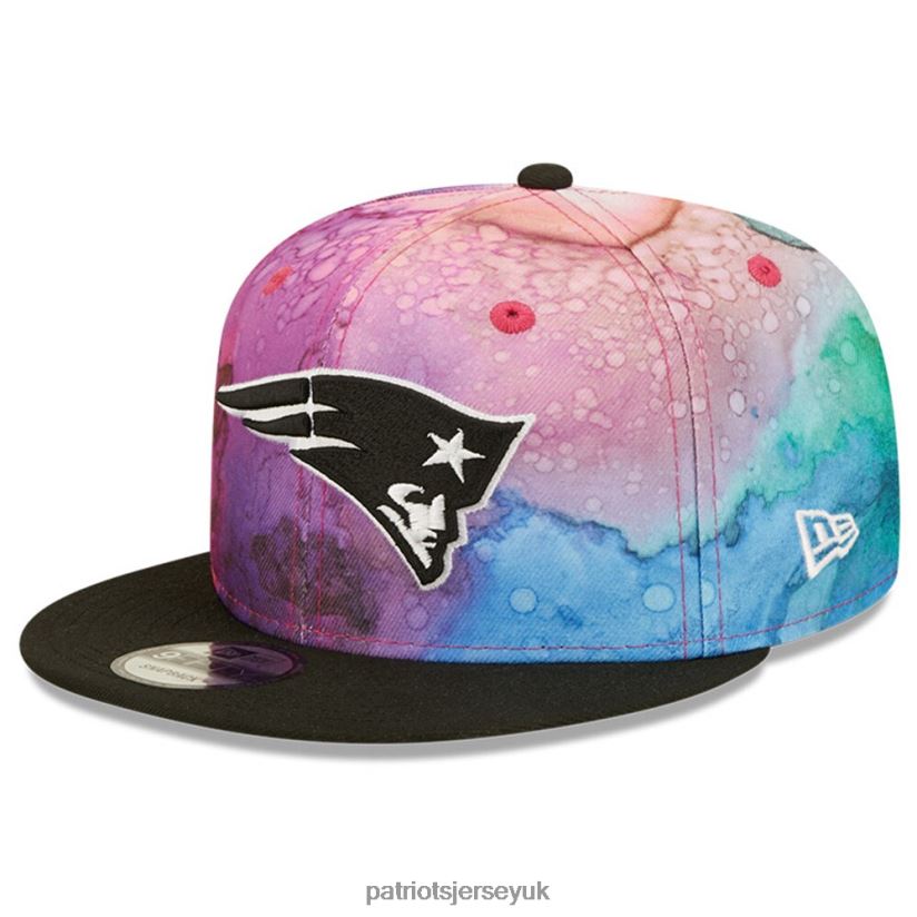 New Era Pink/Black 2022 NFL Crucial Catch 9FIFTY Snapback Hat Men Patriots Jersey Accessories 6B6H8J422