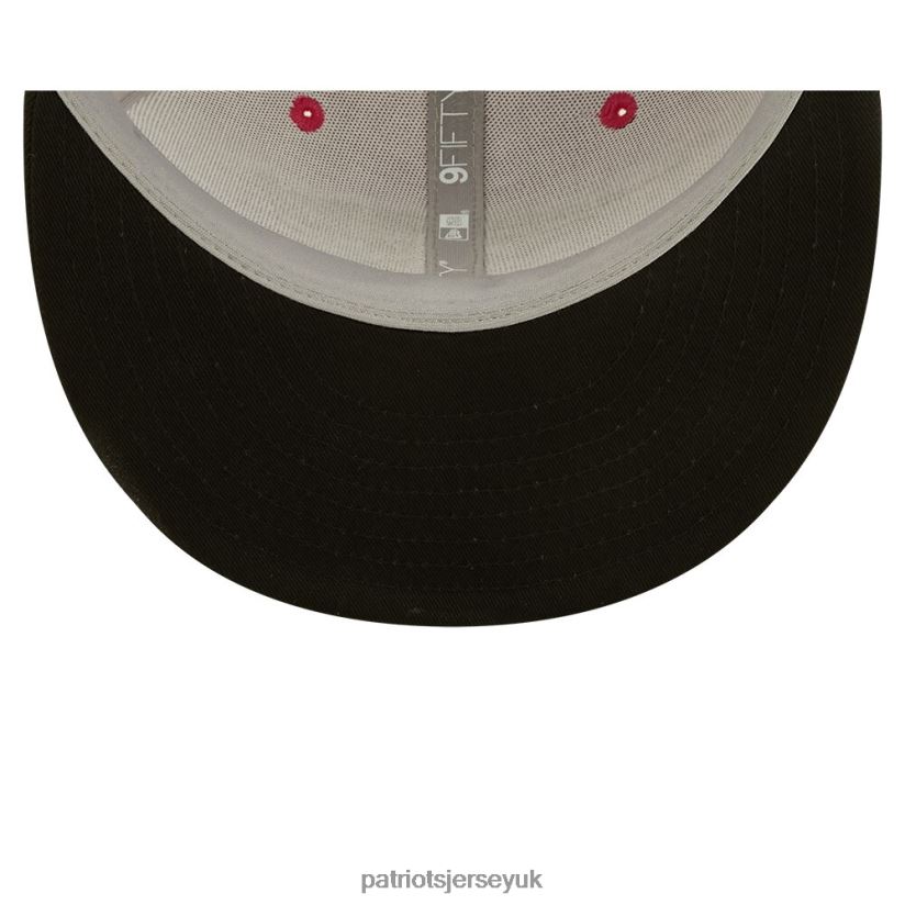 New Era Pink/Black 2022 NFL Crucial Catch 9FIFTY Snapback Hat Men Patriots Jersey Accessories 6B6H8J422