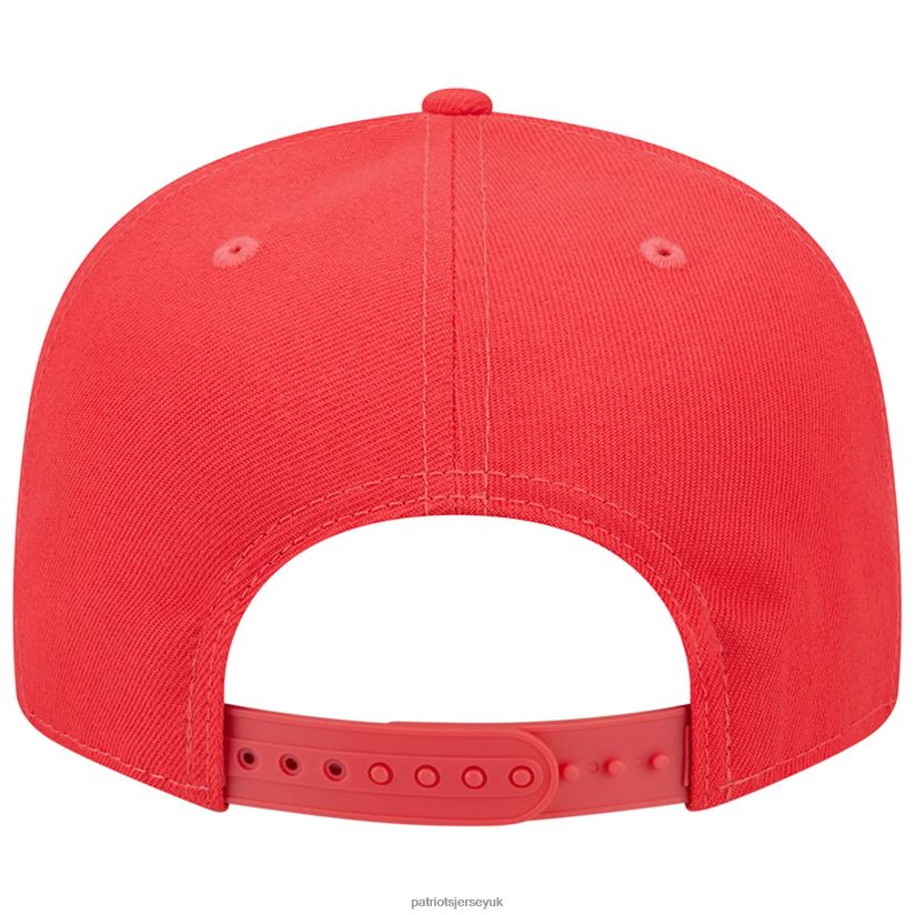 New Era Red Color Pack Brights 9FIFTY Snapback Hat Men Patriots Jersey Accessories 6B6H8J251