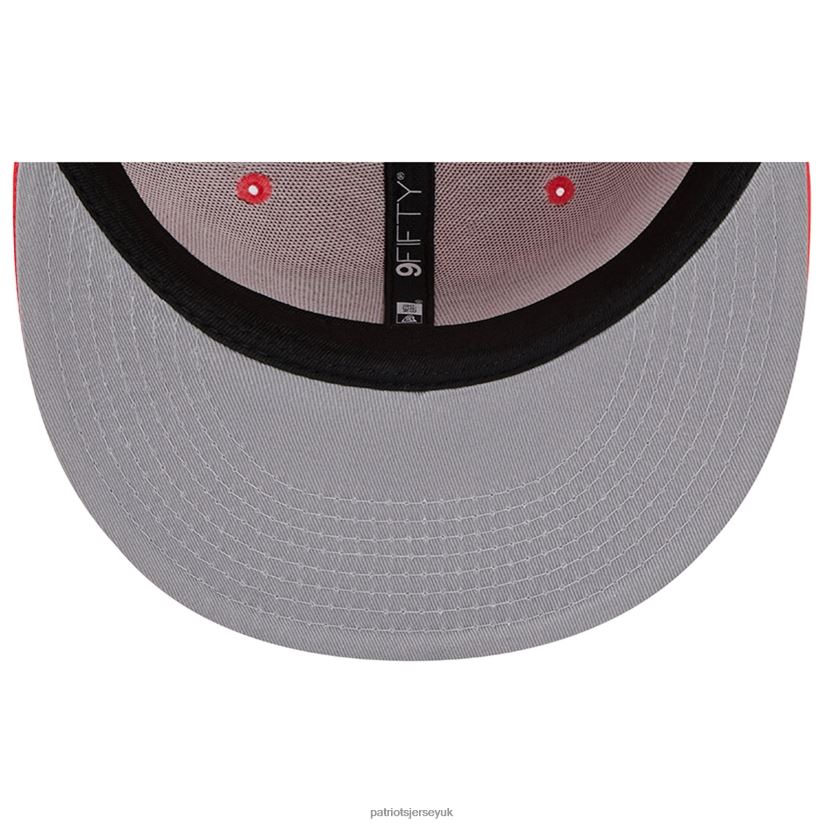 New Era Red Color Pack Brights 9FIFTY Snapback Hat Men Patriots Jersey Accessories 6B6H8J251