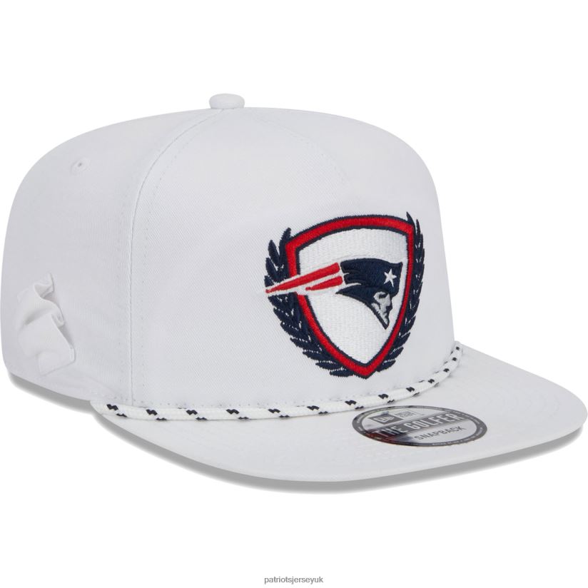New Era White Tee Golfer 9FIFTY Snapback Hat Men Patriots Jersey Accessories 6B6H8J178