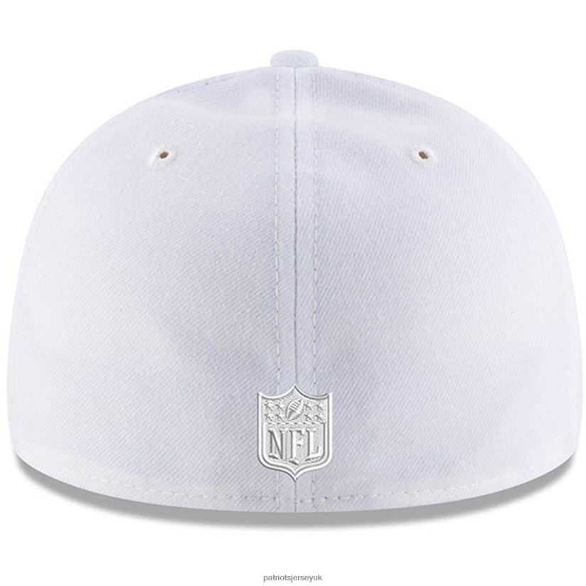 New Era White on White Low Profile 59FIFTY Fitted Hat Men Patriots Jersey Accessories 6B6H8J306