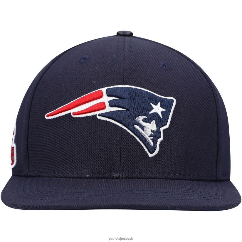 Pro Standard Navy Logo Snapback Hat Men Patriots Jersey Accessories 6B6H8J414