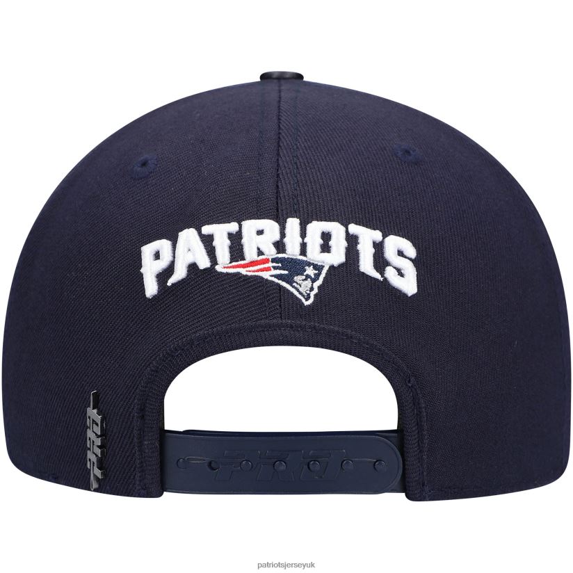 Pro Standard Navy Logo Snapback Hat Men Patriots Jersey Accessories 6B6H8J414