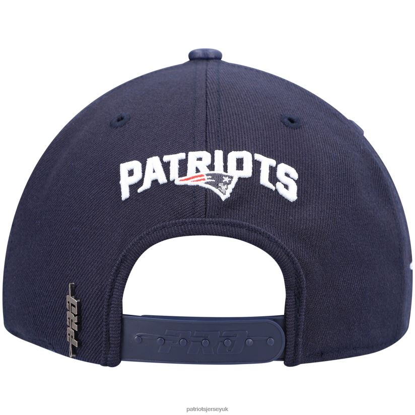 Pro Standard Navy Script Wordmark Snapback Hat Men Patriots Jersey Accessories 6B6H8J458